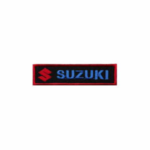 Embleme der Suzuki-Marke Rect Motard. Klein.