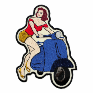 Vespa-Frau von nebenan