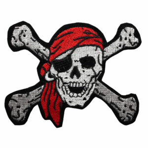 Caveira com Lenço Vermelho