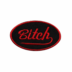 Emblema Motard Diversos Bitch - Vermelho