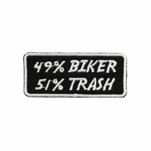 Emblema Motard Diversos 49% Biker, 51% Trash