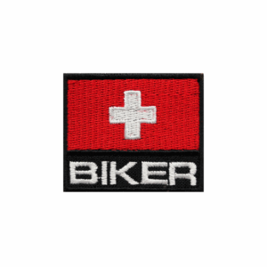 Swiss Flag Biker Emblem - Swiss