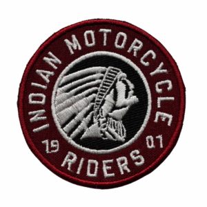Emblema Bordado – Indian Motorcycle - 1901 Riders (Redondo)