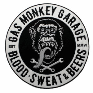 Emblema Bordado – Gas Monkey Garage - Blood, Sweat & Beers (Grande)