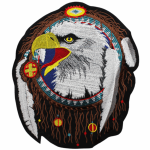 Emblema Águia com Caçador-de-Sonhos grande.