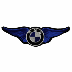 Gesticktes Emblem – BMW-Flügel (Blau)