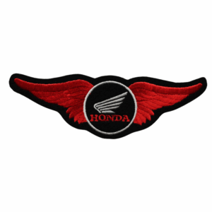 Embroidered Emblem – Honda Wing (Red)