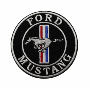 Emblema Bordado – Ford Mustang (Redondo)