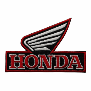 Badge brodé – Logo Honda (rouge)
