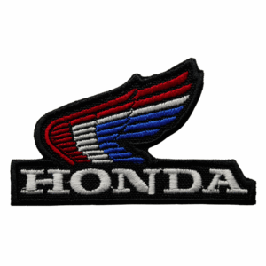 Emblema bordado – Logotipo de Honda (negro)