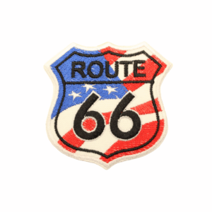 Emblema Bordado - Route 66 c/ bandeira EUA
