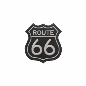 Emblema Bordado - Route 66 (Pequeno) - Cinza