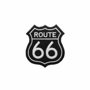 Emblema Bordado - Route 66 (Pequeno) - Branco