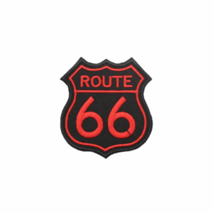 Emblema Bordado - Route 66 (Pequeno) - Vermelho