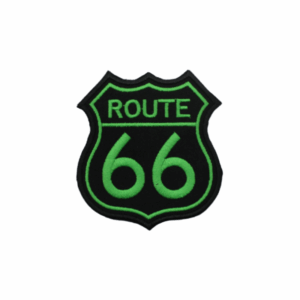 Emblema Bordado - Route 66 - Verde