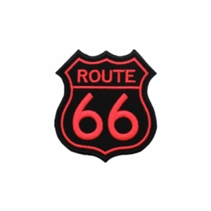 Emblema Bordado - Route 66 - Rosa