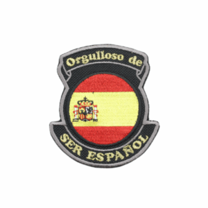 Parche Bordado - Orgulloso de Ser Español (con escudo de armas)