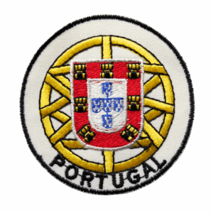 Emblema Portugal Esfera Quinas Branco