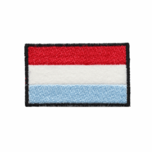 Lokale Embleme Flagge Luxemburg