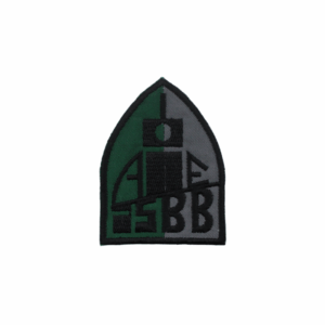 Emblema Ensino Estabelecimento Inst.Sup. Bissaya Barreto Verde e Cinza