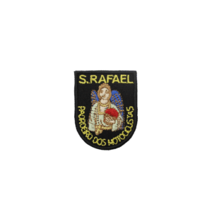 Emblema São Rafael pequeno (Fundo preto)