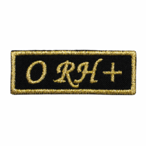 ORH+ Blood Group Emblem