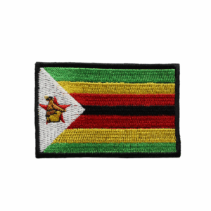 Lokale Embleme Flagge Simbabwe