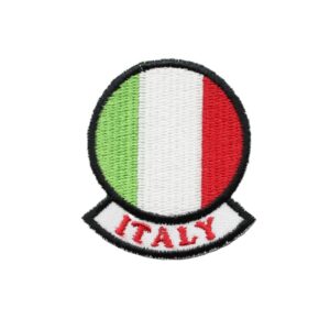 Emblemas Locais Bandeira Itália Redonda