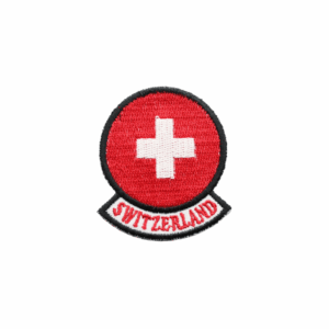 Emblemas Locais Bandeira Suiça Redonda