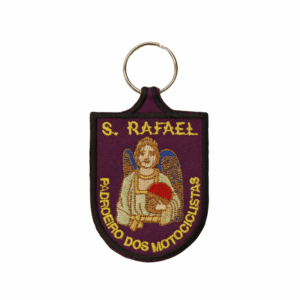 Porta-Chaves Religião São Rafael (Roxo)