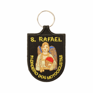 Porta-Chaves Religião São Rafael (Preto)