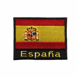 Parche Bordado – Bandera de España con Texto (España)