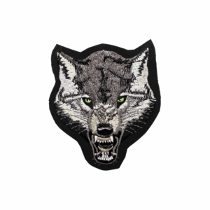 Emblema Naturaleza Animal Pequeño Lobo Cabeza