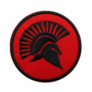 Emblema Tático Sparta Elmo Guerreiro Esparta Redondo