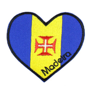 Heart Shaped Emblem with Madeira Region Flag
