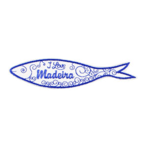 Emblema Sardinha I Love Madeira (azul)