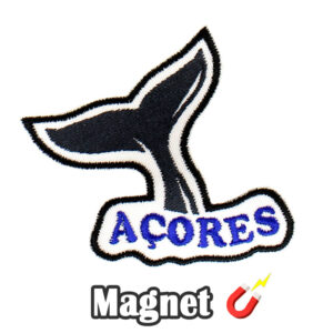 Emblema magnético Bordado Cauda da Baleia Açores (Íman)