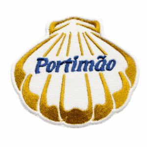 Gesticktes Emblem – Muschel – Portimão
