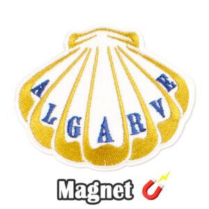 Emblema magnético Bordado Concha Algarve Portugal (Íman)