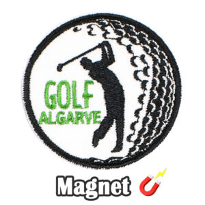 Emblema magnético Bordado Golf Algarve Portugal (Íman)