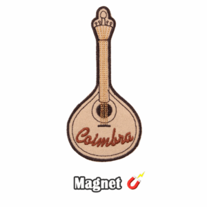 Emblema Magnético Bordado – Guitarra Portuguesa Fado de Coimbra (Íman)
