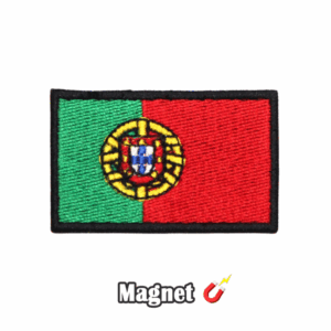 Emblema Magnético Bordado – Bandeira de Portugal (Íman)