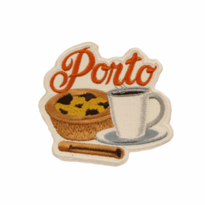 Emblema Bordado Porto - Pastel de Nata, Canela e Café
