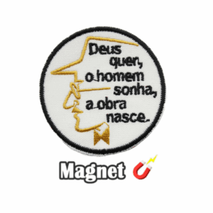 Emblema Magnético Bordado - Fernando Pessoa (Íman)