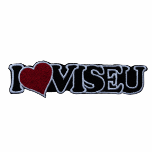 Emblema Bordado – I Love Viseu (Preto)