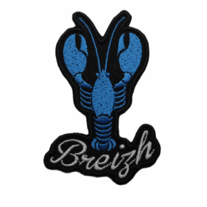 Emblema Bordado – Região de França - Bretanha/Breizh (Preto e Azul)