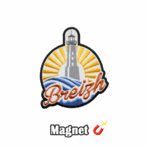 Emblema Magnético Bordado Região França – Bretanha/Breizh (Farol) (Íman)