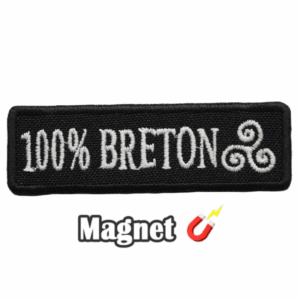 Emblema Magnético Bordado Região França - 100% Bretão (Íman)