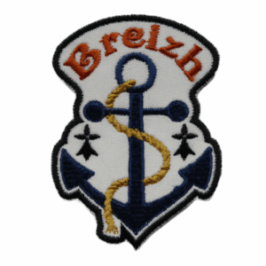 Emblema Bordado Região França - Bretanha/Breizh (Âncora)