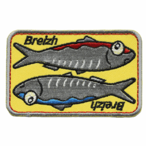 Emblema Bordado Região França - Bretanha/Breizh (Peixe)